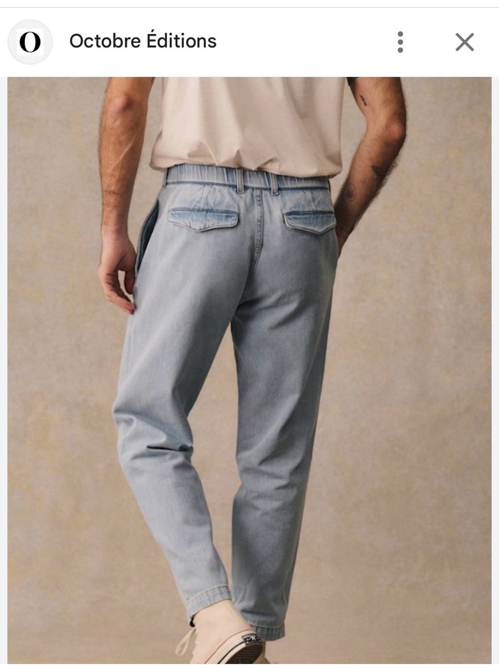 Octobre Éditions Light Blue Straight Men’s Jeans